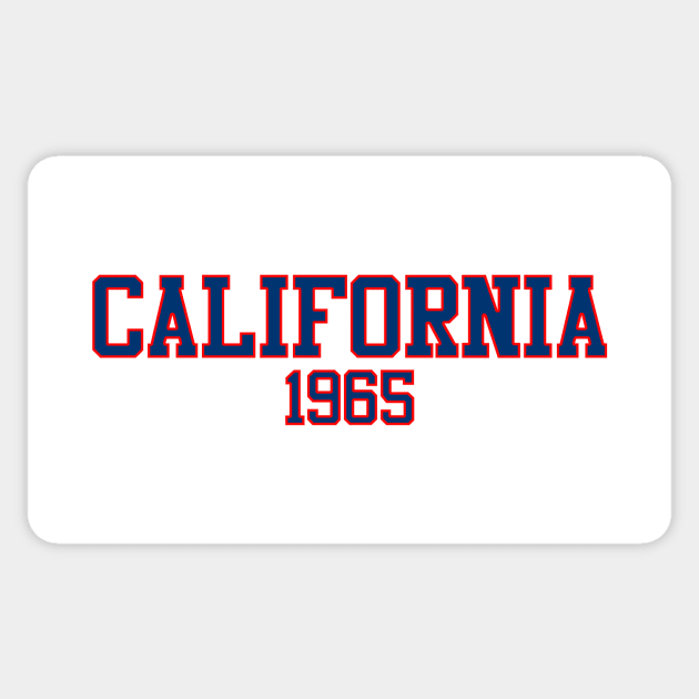 California 1965 Sticker by GloopTrekker